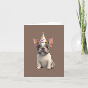 Cartão de Convite Bulldog Francês