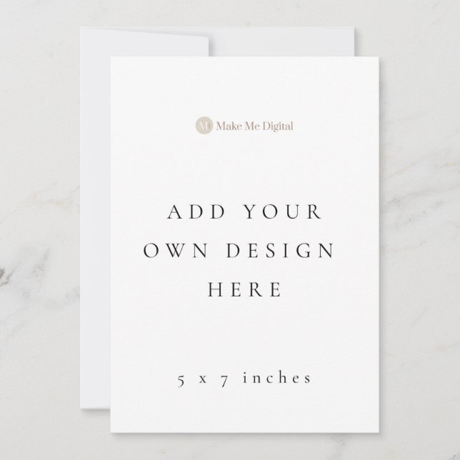 Cartão de Convite de 5 x 7 polegadas de um lado re (Frente)