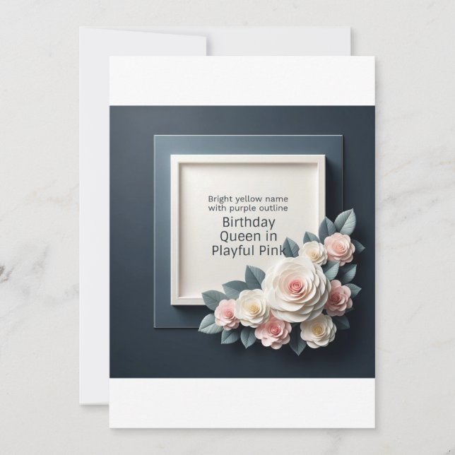 CARTÃO DE CONVITE DE ANIVERSÁRIO (Frente)