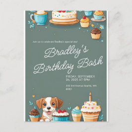 CARTÃO DE CONVITE DE ANIVERSÁRIO