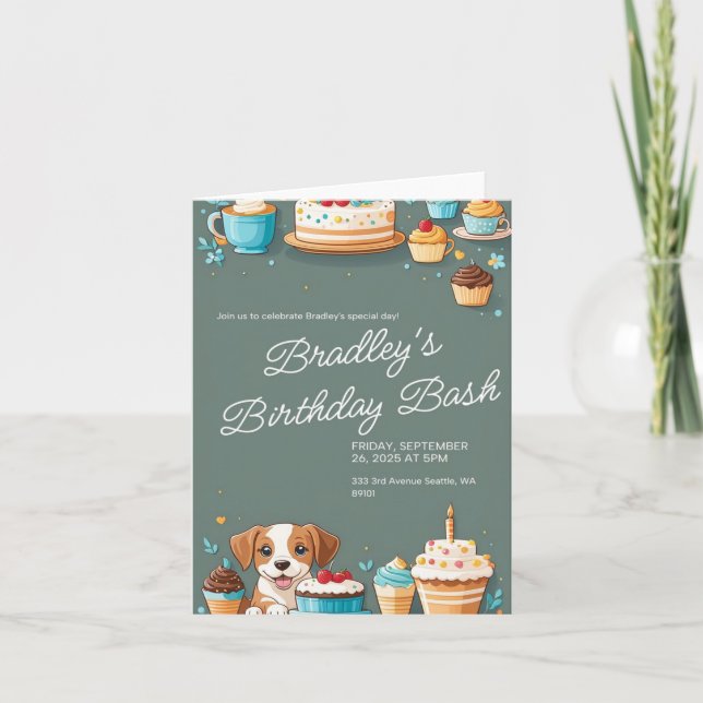 CARTÃO DE CONVITE DE ANIVERSÁRIO (Frente)