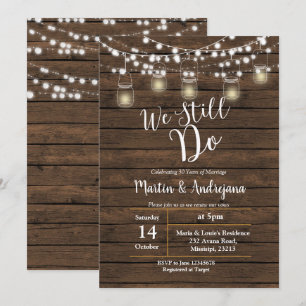 Cartão de convite de aniversário de casamento Aind