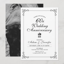 Cartão de Convite de Aniversário de Casamento de 6