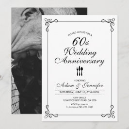 Cartão de Convite de Aniversário de Casamento de 6