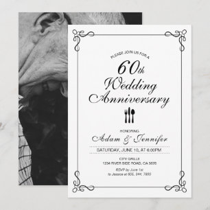Cartão de Convite de Aniversário de Casamento de 6