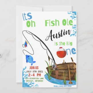 Cartão de Convite de Aniversário do FishOle