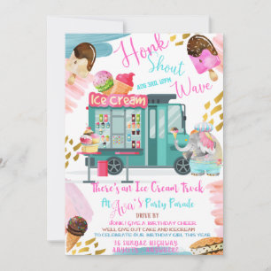 Cartão de Convite de Aniversário I-Gritar