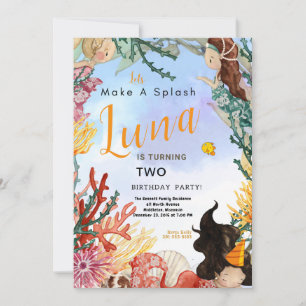 Cartão de Convite de Aniversário para Seaside