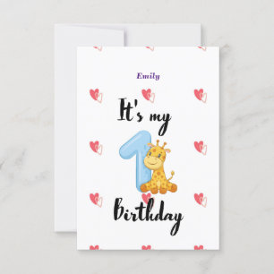 Cartão de Convite de Aniversário Personalizado par