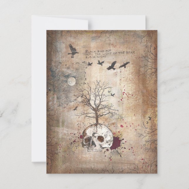 Cartão de convite de arte Morto (Frente)