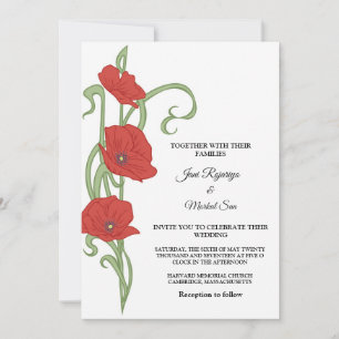 Cartão de Convite de Casamento