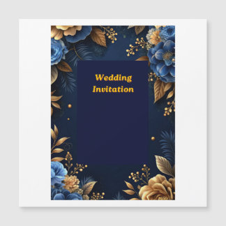 Cartão de Convite de Casamento Elegante | Floral P