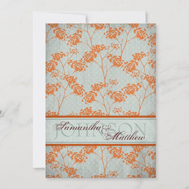 Cartão de Convite de Casamento Haiku Bride (Frente)