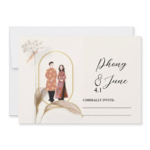 Cartão de Convite de Casamento Save the Date