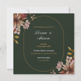 Cartão de Convite de Casamento Único