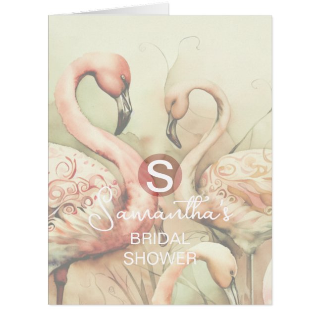 Cartão de Convite de Evento Personalizado do chá d (Frente)