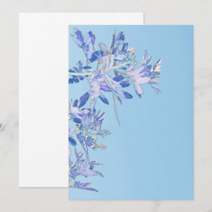 Cartão de Convite de Folhas de Árvore de Pimenta