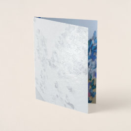 Cartão de Convite de Noivado com Folha