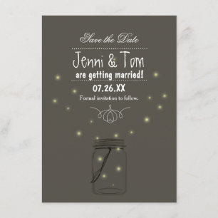 Cartão de Convite de Save The Date de Jarra Mason