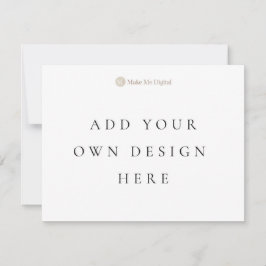 Cartão de Convite de um Lado 10,8x14cm Paisagem