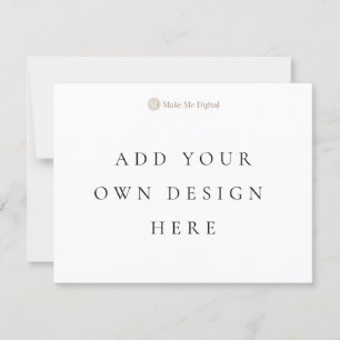 Cartão de Convite de um lado 10,8x14cm Paisagem