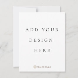 CARTÃO DE CONVITE DE UM LADO SÓ 10,8x14 cm Cartão 