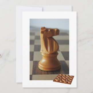 Cartão de Convite de Xadrez