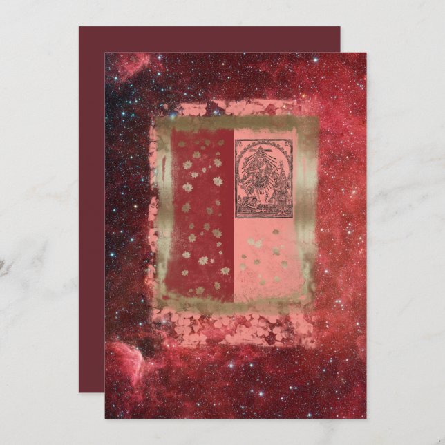 Cartão de Convite do Senhor Shiva (Frente/Verso)