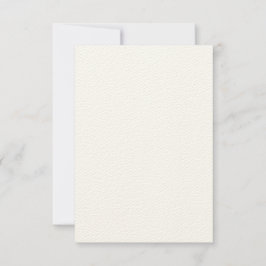 Cartão de Convite Ecru em Feltro Rústico 8,89 cm x