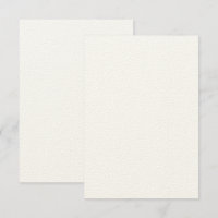 Cartão de Convite Ecru em Feltro Rústico 8,89 cm x
