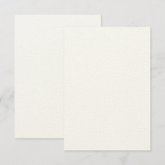 Cartão de Convite Ecru em Feltro Rústico 8,89 cm x