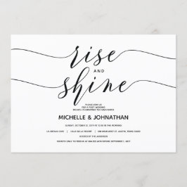 Cartão de convite elegante e sofisticado para subi