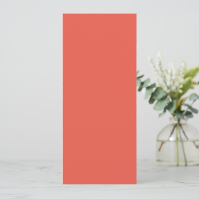 Cartão de Convite Fire Opal Slim – Personalizável (Em pé/Frente)