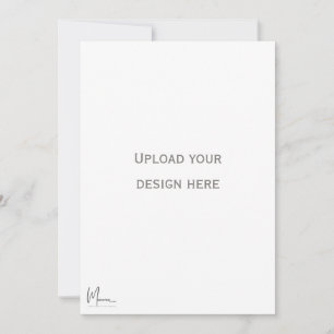 Cartão de convite frente e verso