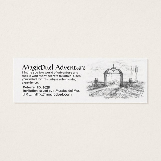 Cartão de Convite MD (Verso)