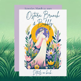 Cartão de Convite Ostara Brunch & Bubbly + Downloa