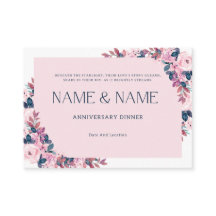 Cartão de Convite para Aniversário do Quadro Botân