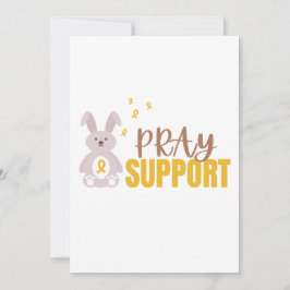 cartão de convite para apoio de oração ao cancer d
