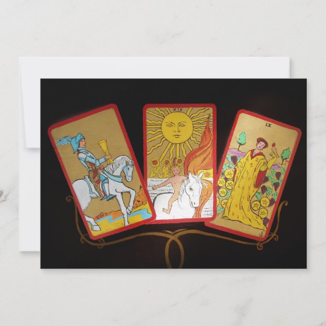 Cartão de Convite para Cartões Tarot (Frente)