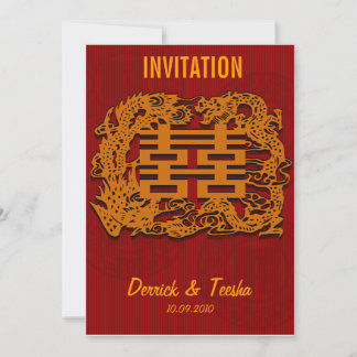 Cartão de convite para casamento chinês (v1)