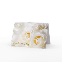 Cartão de Convite para Casamento de Sonho de ouro