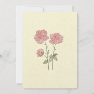 cartão de convite para casamento floral