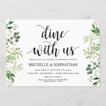 Cartão de Convite para Casamento Poste Greenery Br