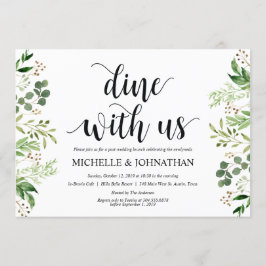 Cartão de Convite para Casamento Poste Greenery Br