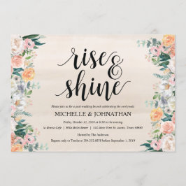 Cartão de Convite para Casamento Poste Rustic Dusk