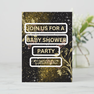 cartão de convite para chá de fraldas