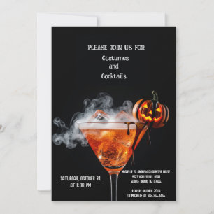 Cartão de Convite para Cocktail no Halloween - Jac