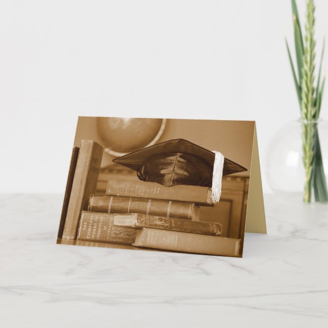 Cartão de Convite para Festa de formatura de Livro (Frente)