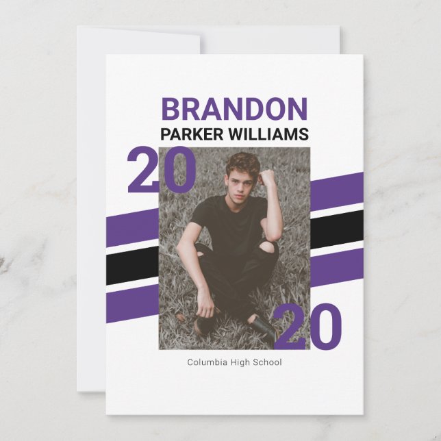 Cartão de Convite para Formando de Fotografia Mode (Frente)