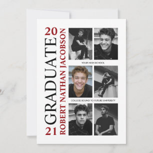 Cartão de Convite para Formando Fotográfico de For